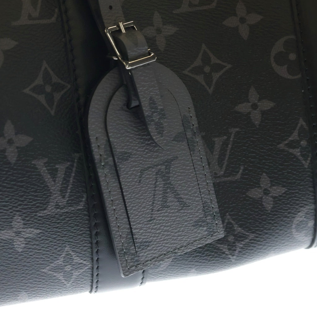 LOUIS VUITTON(ルイヴィトン) モノグラムエクリプス シティキーポル 2WAYバッグ ハンドバッグ ショルダーバッグ ブラック レザー×PVC M45936 シルバー金具 レディース