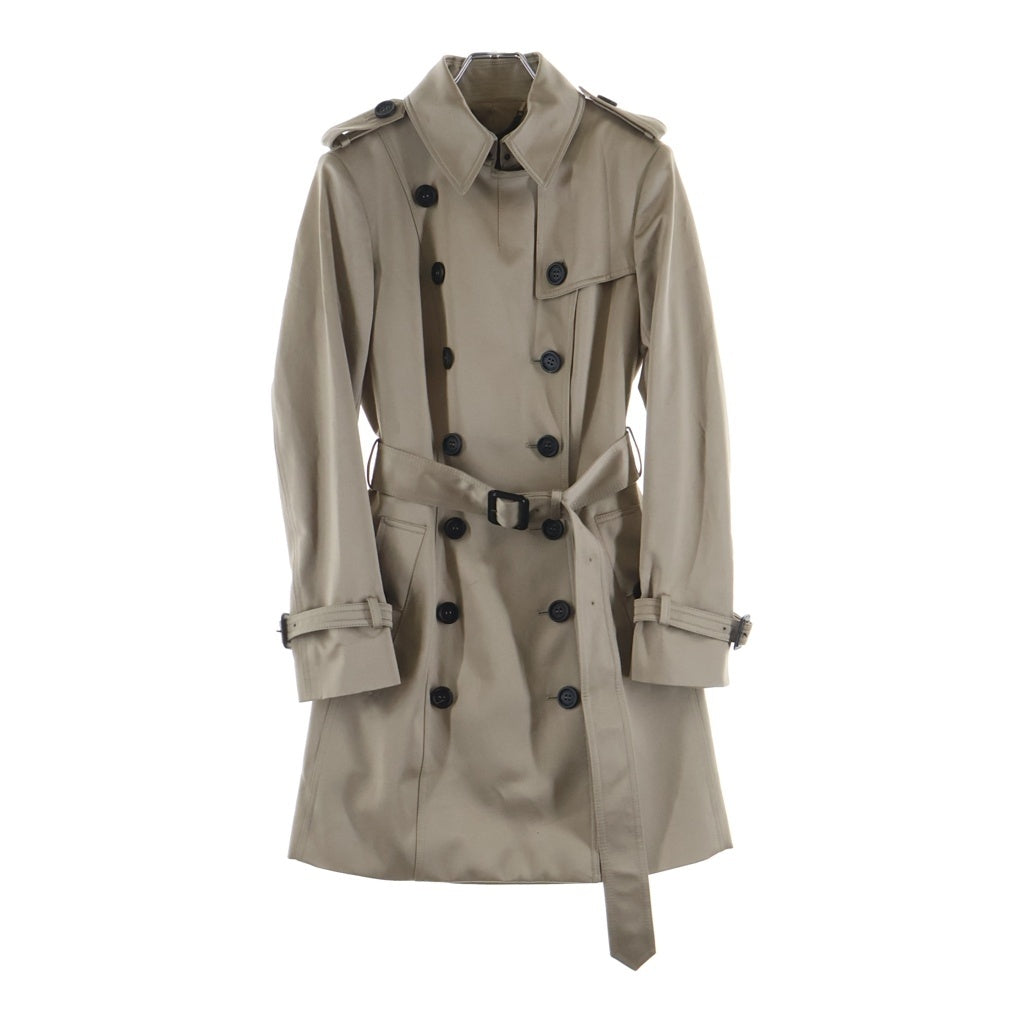 BURBERRY(バーバリー) プローサム コットン ダブルブレスト トレンチコート ベージュ レディース