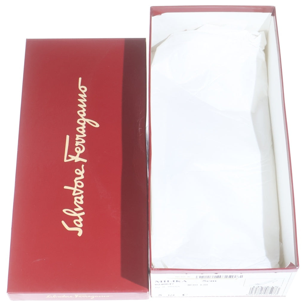 Salvatore Ferragamo(サルヴァトーレ フェラガモ) ガンチーニ柄 キャンバス ローカットシューズ スニーカー ネイビー レディース SN5406