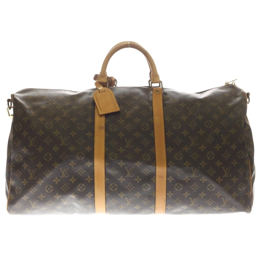 LOUIS VUITTON(ルイヴィトン) モノグラム キーポル・バンドリエール60 トラベルバッグ ボストンバッグ レザー×PVC M41412 ゴールド金具 レディース