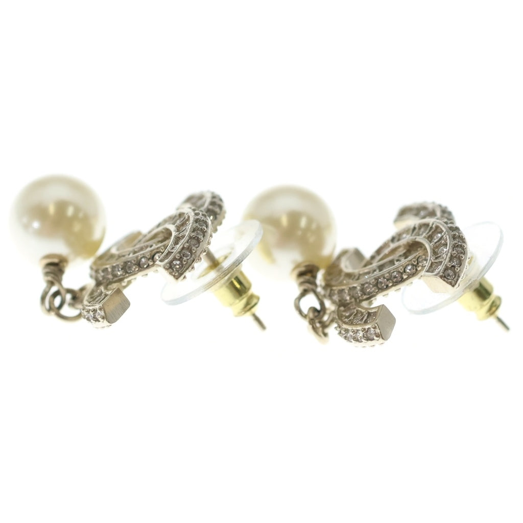 CHANEL(シャネル) ココマーク ピアス ラインストーン パール シルバー A86506 レディース