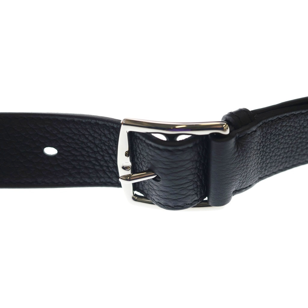 HERMES(エルメス) ケリーメッセンジャーPM ショルダーバッグ ブラック レザー トゴ K刻印 シルバー金具