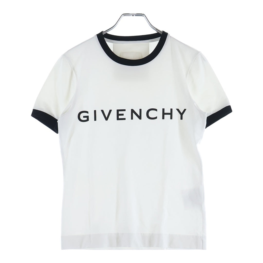 GIVENCHY(ジバンシィ) ■ジバンシー ロゴ Tシャツ トップス 半袖 ホワイト S BW70BF3YAC レディース