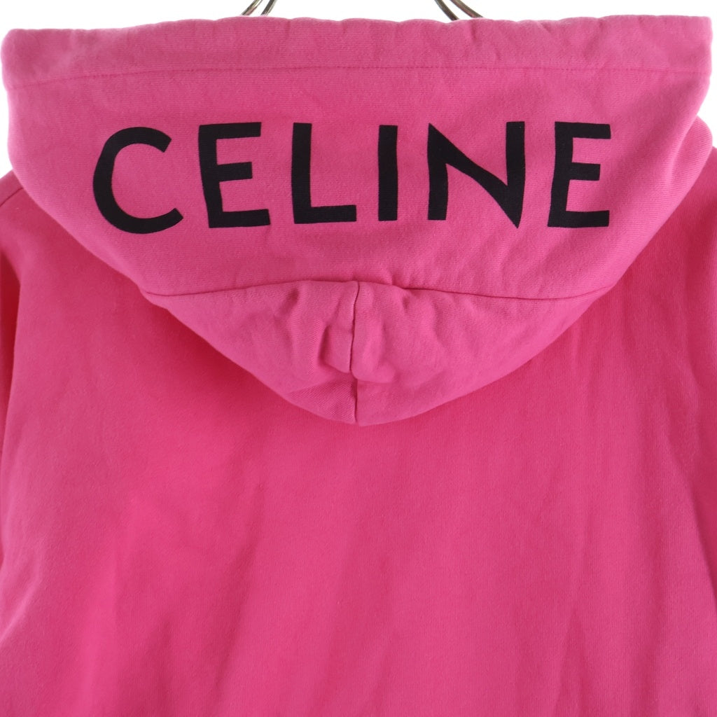 CELINE(セリーヌ) フードロゴ プルオーバーパーカー フーディー コットン ピンク 2Y499052H レディース