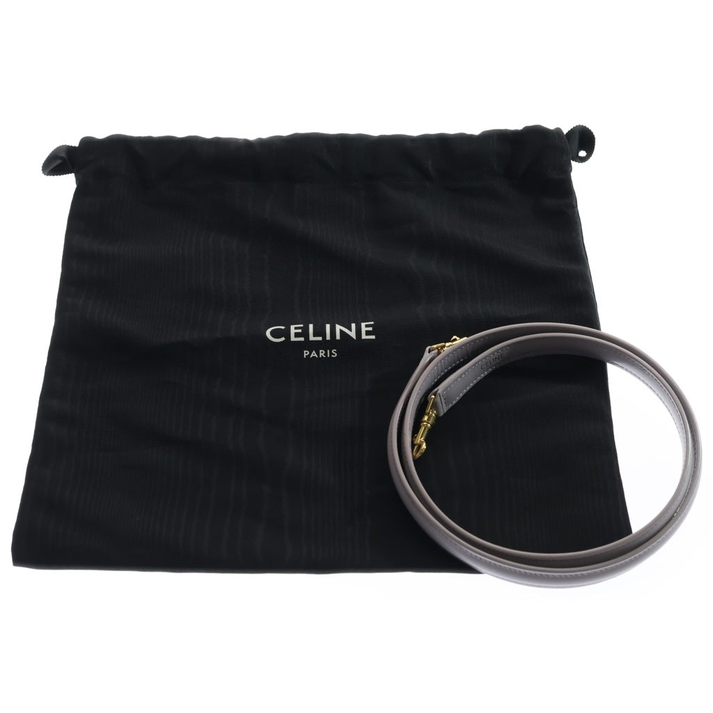 CELINE(セリーヌ) セーズ ミニ 2WAYハンドバッグ ショルダーバッグ ライトパープル レザー ゴールド金具 レディース