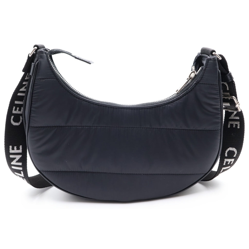CELINE(セリーヌ) アヴァ ショルダーバッグ ブラック ナイロン シルバー金具 レディース