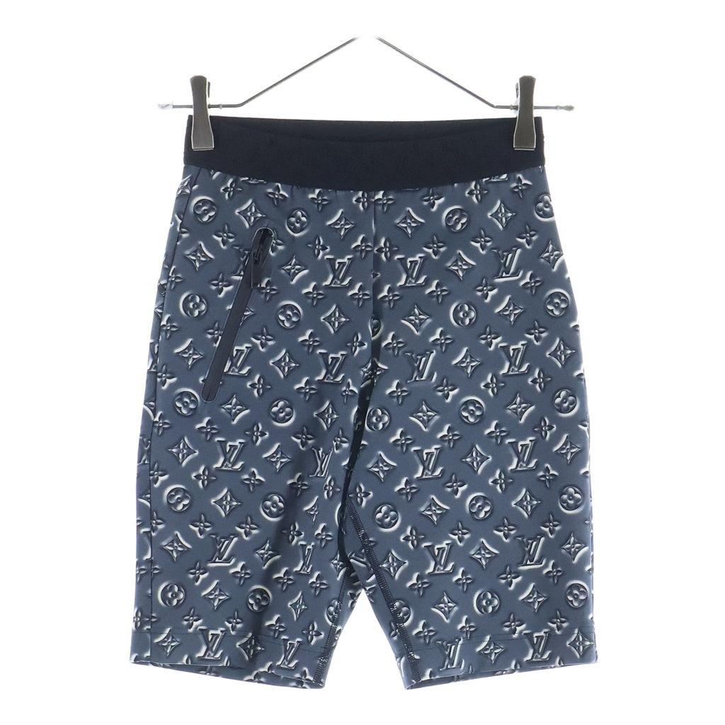 LOUIS VUITTON(ルイヴィトン) ■ステンシルエフェクトモノグラム ショーツ ポリ×ナイロン ブルー系 34 レディース