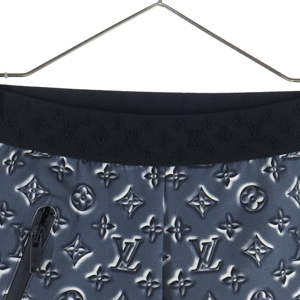 LOUIS VUITTON(ルイヴィトン) ■ステンシルエフェクトモノグラム ショーツ ポリ×ナイロン ブルー系 34 レディース