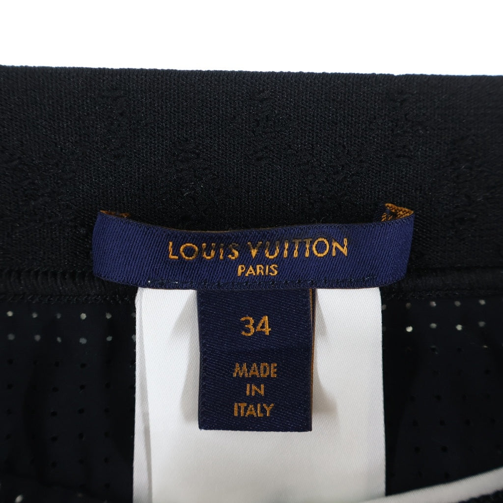 LOUIS VUITTON(ルイヴィトン) ■ステンシルエフェクトモノグラム ショーツ ポリ×ナイロン ブルー系 34 レディース