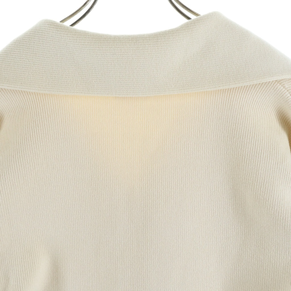 CELINE(セリーヌ) フロントロゴ リブ編み長袖ニット セーター ベージュ 2A54O821J レディース