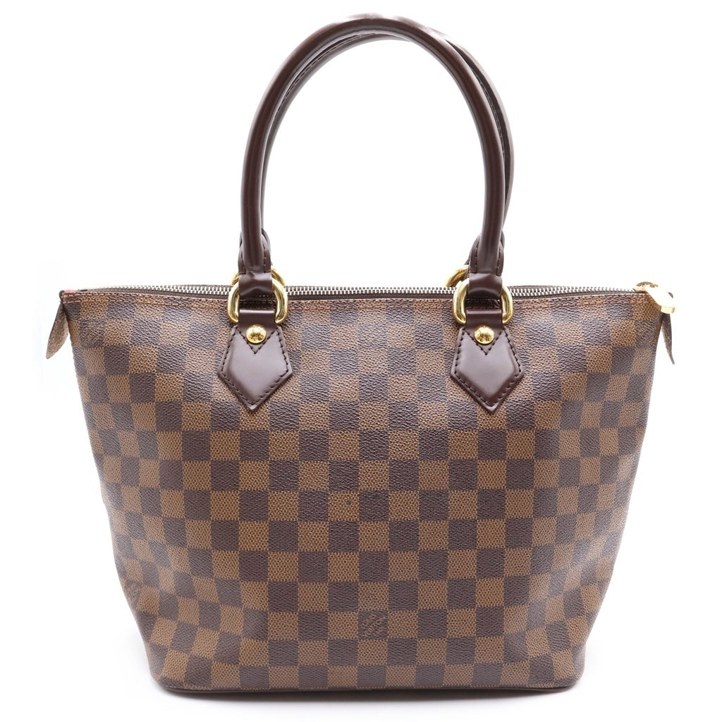 LOUIS VUITTON(ルイヴィトン) ダミエ サレヤPM PVC レザー ハンドバッグ トートバッグ ブラウン N51183 レディース