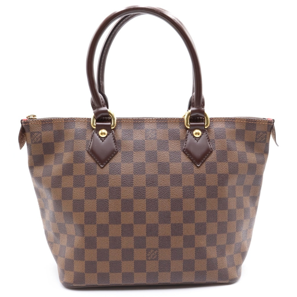 LOUIS VUITTON(ルイヴィトン) ダミエ サレヤPM PVC レザー ハンドバッグ トートバッグ ブラウン N51183 レディース