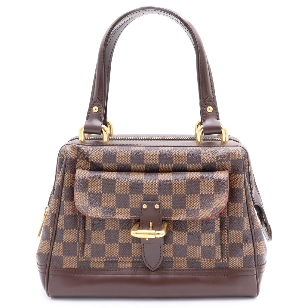 LOUIS VUITTON(ルイヴィトン) ダミエ ナイツブリッジ ハンドバッグ PVC コーティングキャンバス レザー ブラウン N51201 レディース