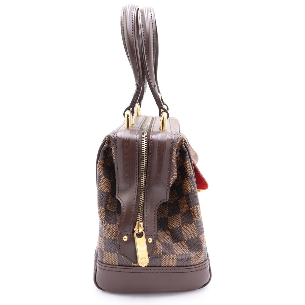 LOUIS VUITTON(ルイヴィトン) ダミエ ナイツブリッジ ハンドバッグ PVC コーティングキャンバス レザー ブラウン N51201 レディース