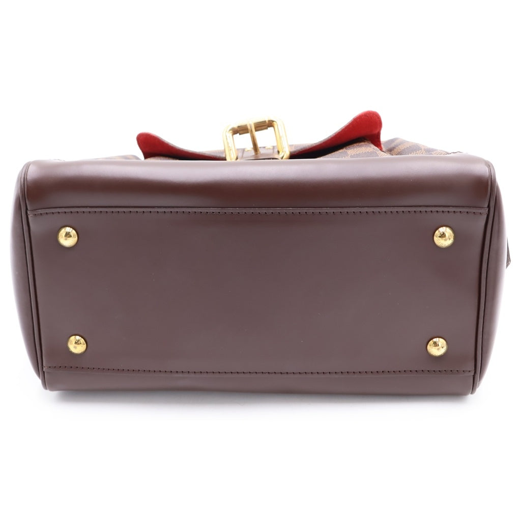 LOUIS VUITTON(ルイヴィトン) ダミエ ナイツブリッジ ハンドバッグ PVC コーティングキャンバス レザー ブラウン N51201 レディース