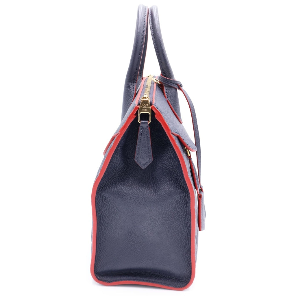 LOUIS VUITTON(ルイヴィトン) モノグラムアンプラント ポンヌフMM ハンド ショルダーバッグ レザー ネイビー M42817 レディース