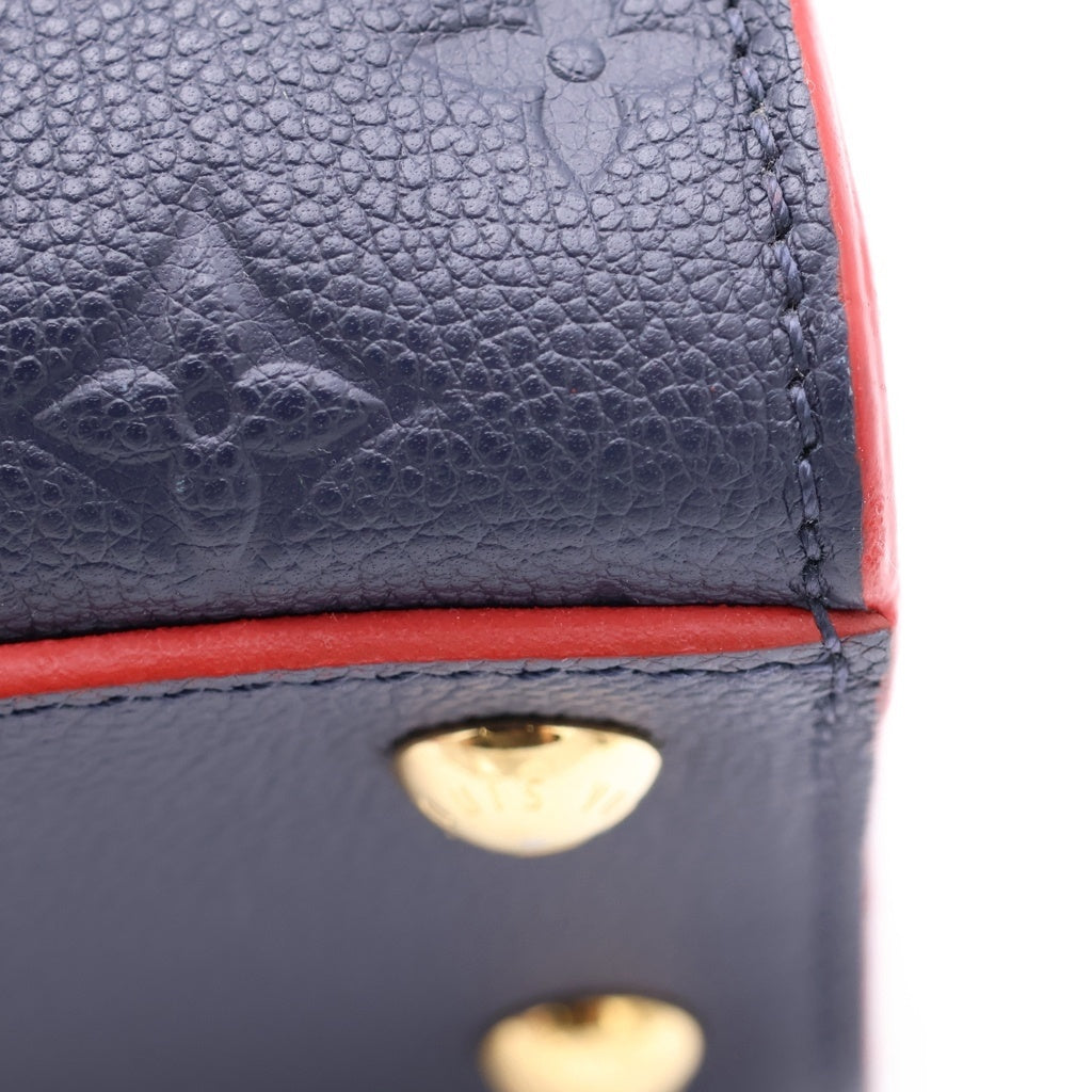 LOUIS VUITTON(ルイヴィトン) モノグラムアンプラント ポンヌフMM ハンド ショルダーバッグ レザー ネイビー M42817 レディース