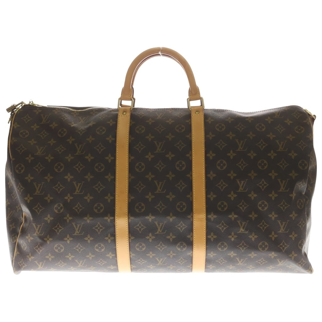 LOUIS VUITTON(ルイヴィトン) モノグラム キーポルバンドリエール60 PVC レザー 2WAY ハンドバッグ ショルダーバッグ ボストンバッグ ブラウン M41412 レディース