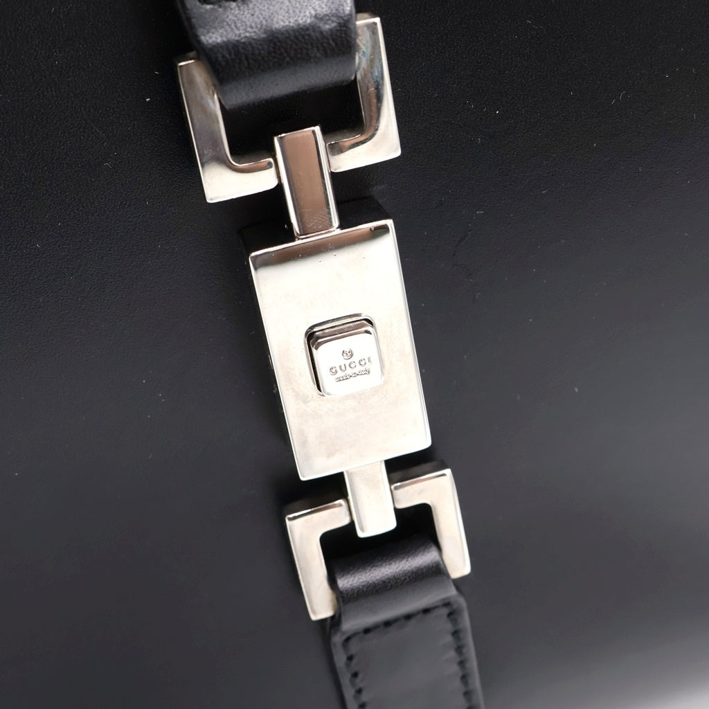 GUCCI(グッチ) ジャッキー ハンドバッグ レザー シルバー金具 ブラック 0021067 レディース