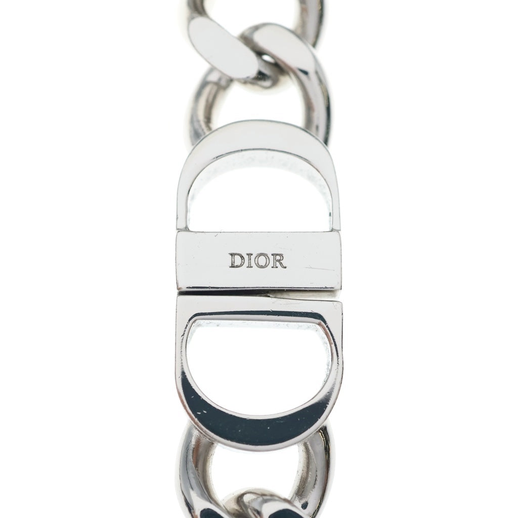 Christian Dior(クリスチャンディオール) アイコンチェーンリンクネックレス シルバー BRASS レディース