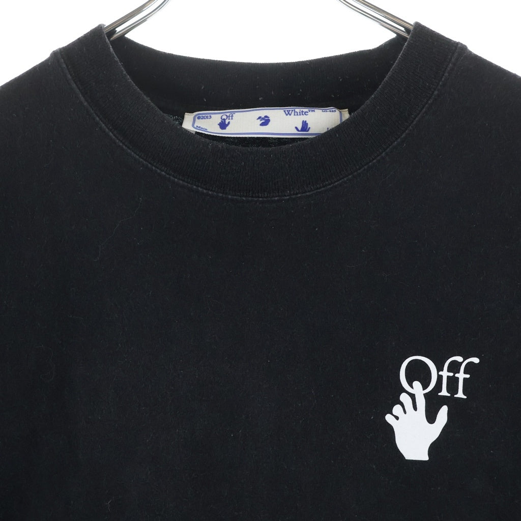 OFF-WHITE(オフホワイト) 21SS ペイント バックアロー 半袖 Tシャツ カットソー XXS ブラック OMAA038R21JER002 レディース