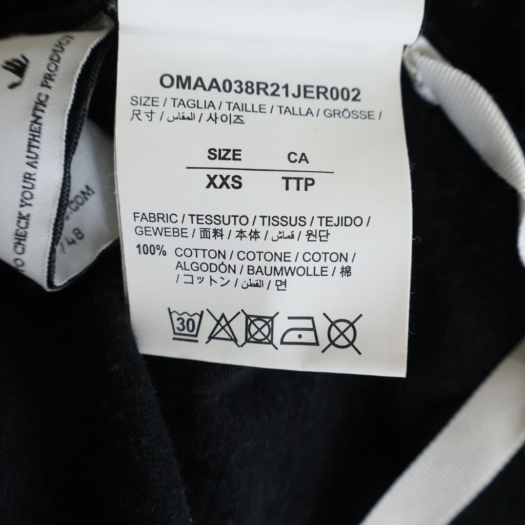 OFF-WHITE(オフホワイト) 21SS ペイント バックアロー 半袖 Tシャツ カットソー XXS ブラック OMAA038R21JER002 レディース
