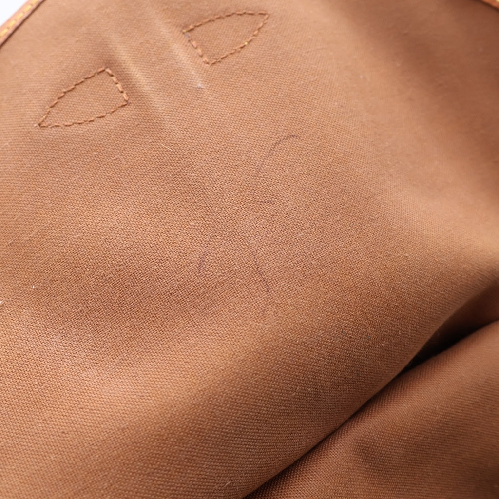 LOUIS VUITTON(ルイヴィトン) モノグラム ソミュール30 ショルダーバッグ ブラウン レザー×PVC M42256 ゴールド金具