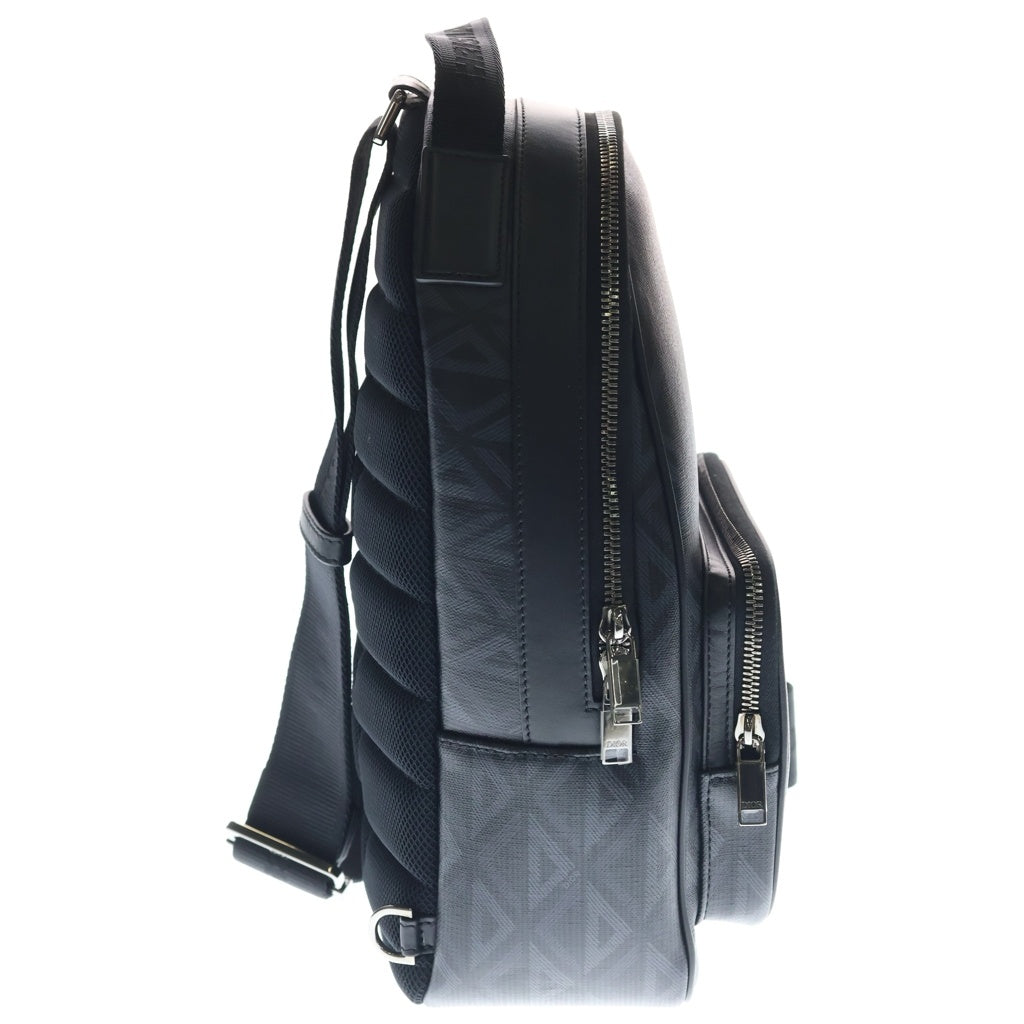 Christian Dior(クリスチャンディオール) RIDER CDダイヤモンド ミニスリングバッグ ウエストバッグ ショルダーバッグ ブラック CDダイヤモンドキャンバス 1ESBO038CDP シルバー金具 レディース