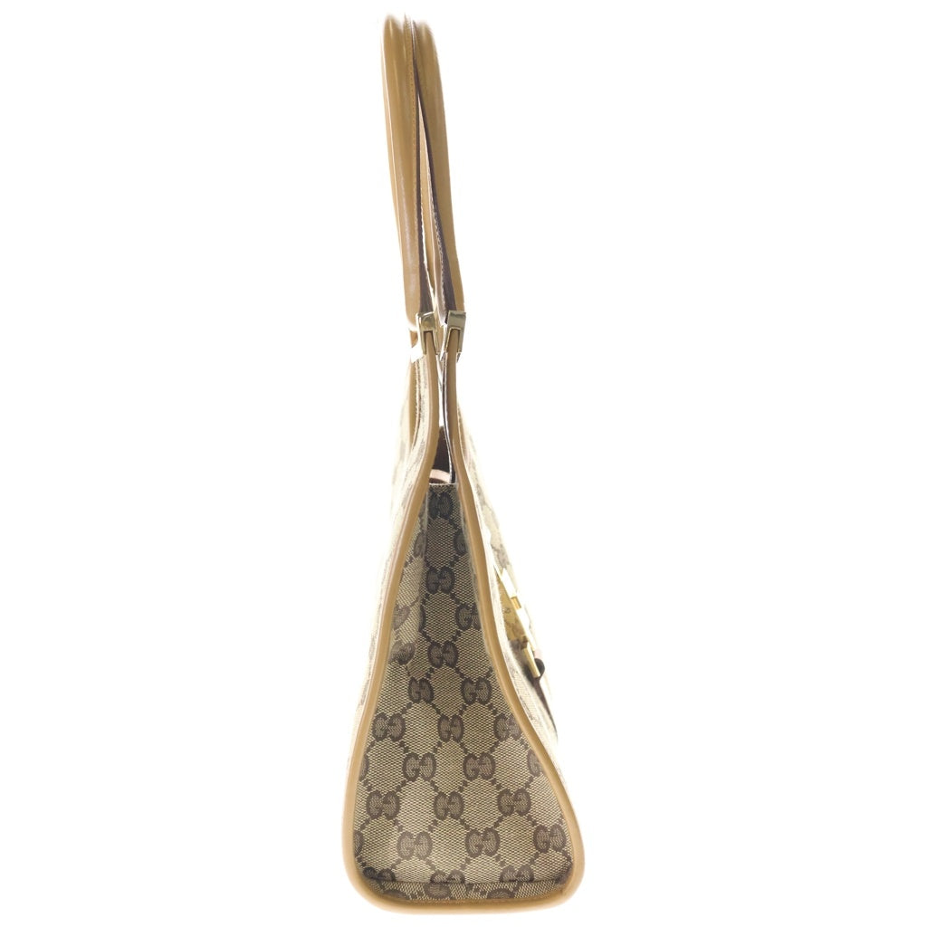 GUCCI(グッチ) GGキャンバス ジャッキー ハンドバッグ ワンショルダーバッグ ベージュ×ブラウン キャンバス×レザー 002・1067 2123 ゴールド金具 レディース