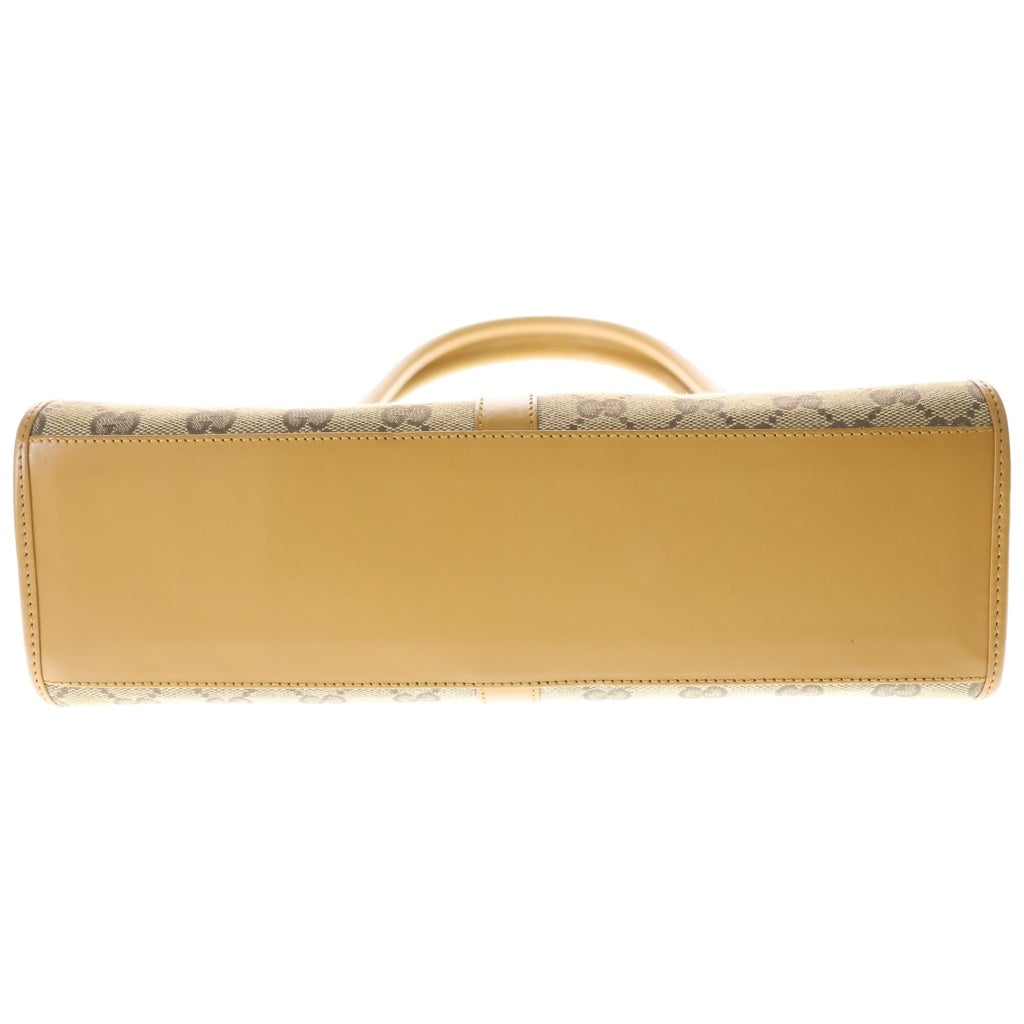 GUCCI(グッチ) GGキャンバス ジャッキー ハンドバッグ ワンショルダーバッグ ベージュ×ブラウン キャンバス×レザー 002・1067 2123 ゴールド金具 レディース