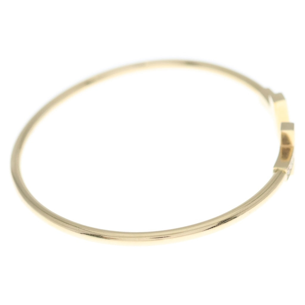 TIFFANY & Co.(ティファニー) Tワイヤー ダイヤ ブレスレット バングル ピンクゴールド Au750PG レディース