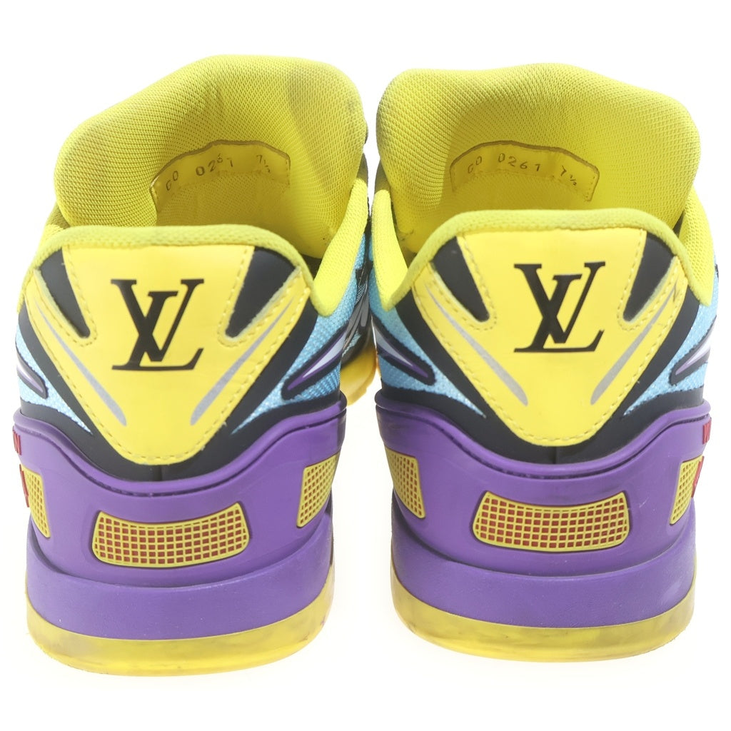 LOUIS VUITTON(ルイヴィトン) スプリントラインローカットスニーカー イエロー×ライトブルー #7 1/2 1A91Q7