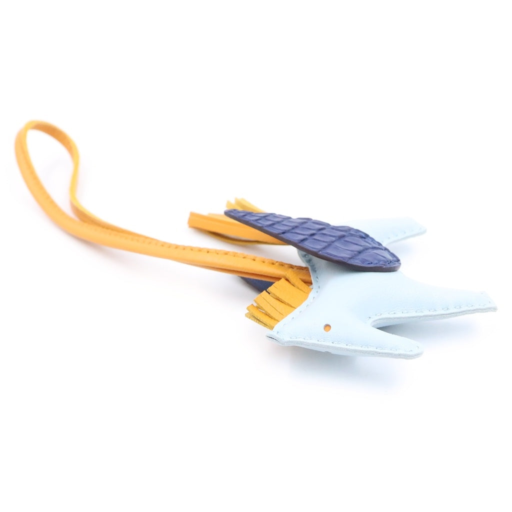 HERMES(エルメス) ロデオペガサスPM タッチ ブルー×ブラウン系 アリゲーター×アニョーミロ B刻印 レディース