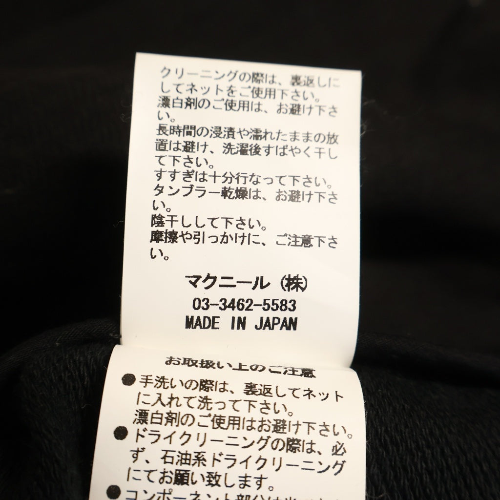 roar(ロアー) 15SS ツイード切り替え シングルライダース ジップアップジャケット ブラック 15SRB-13A レディース
