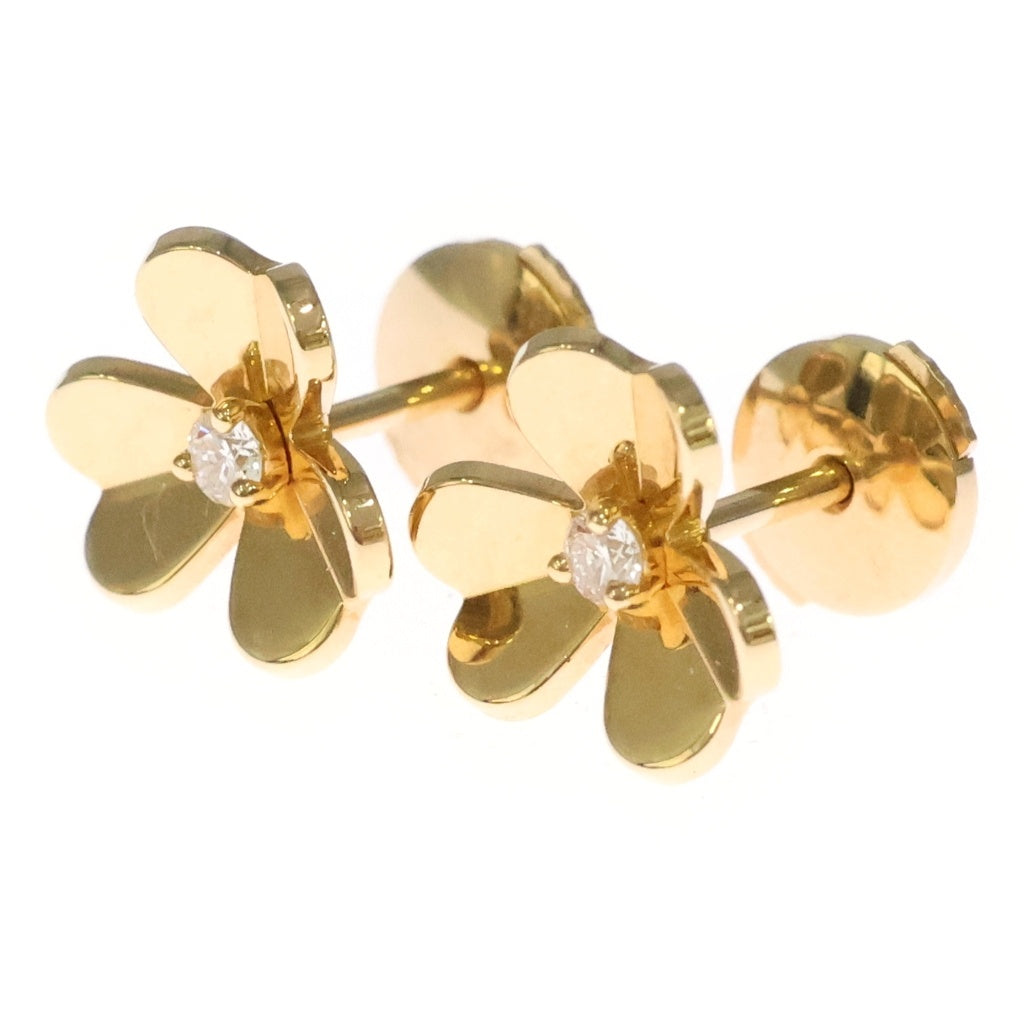 Van Cleef & Arpels(ヴァンクリーフアンドアーペル) フリヴォル ミニ 1PD ダイヤモンド ピアス Au750 K18YG イエローゴールド VCARPJMN00 レディース