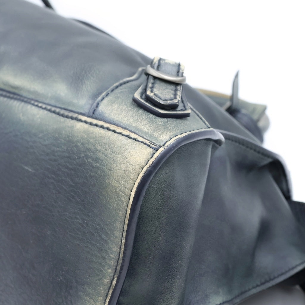 BALENCIAGA(バレンシアガ) ネオクラシックシティ ミディアム レザー ヴィンテージ加工 2WAY ハンドバッグ ショルダーバッグ ブラック 654907