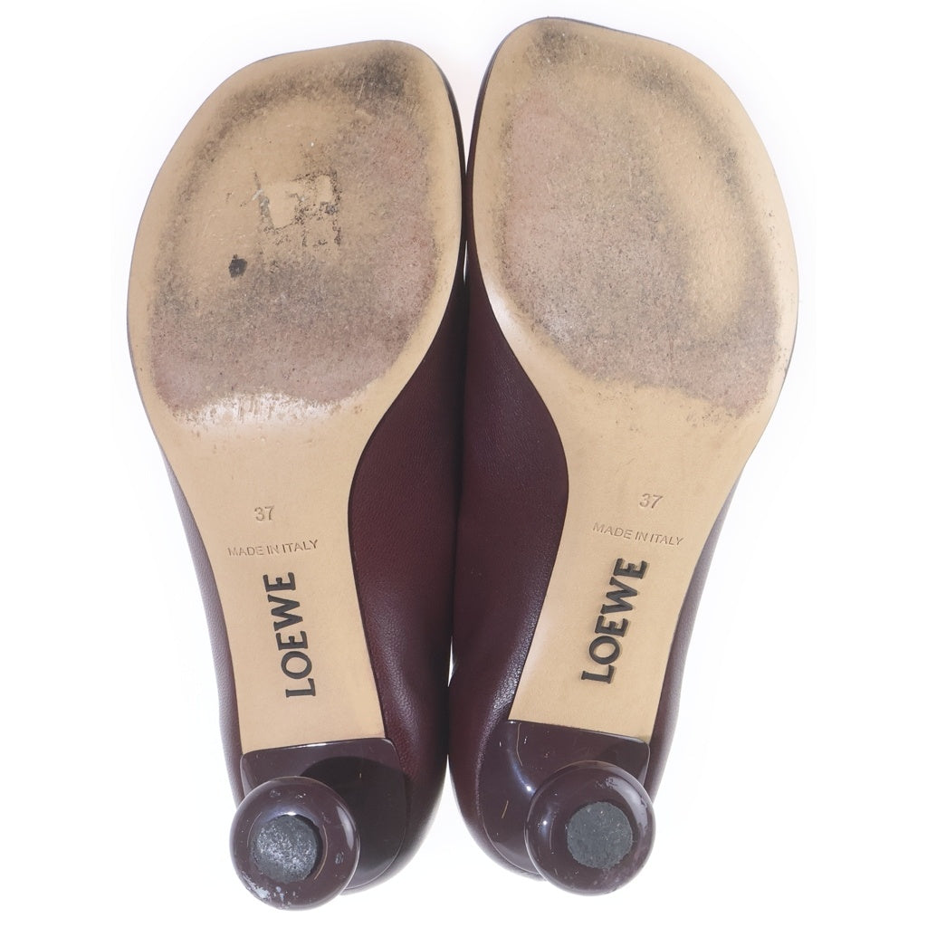 LOEWE(ロエベ) TOY PUM トイ パンプス レザーシューズ ヒール ボルドー L815S01X78 レディース