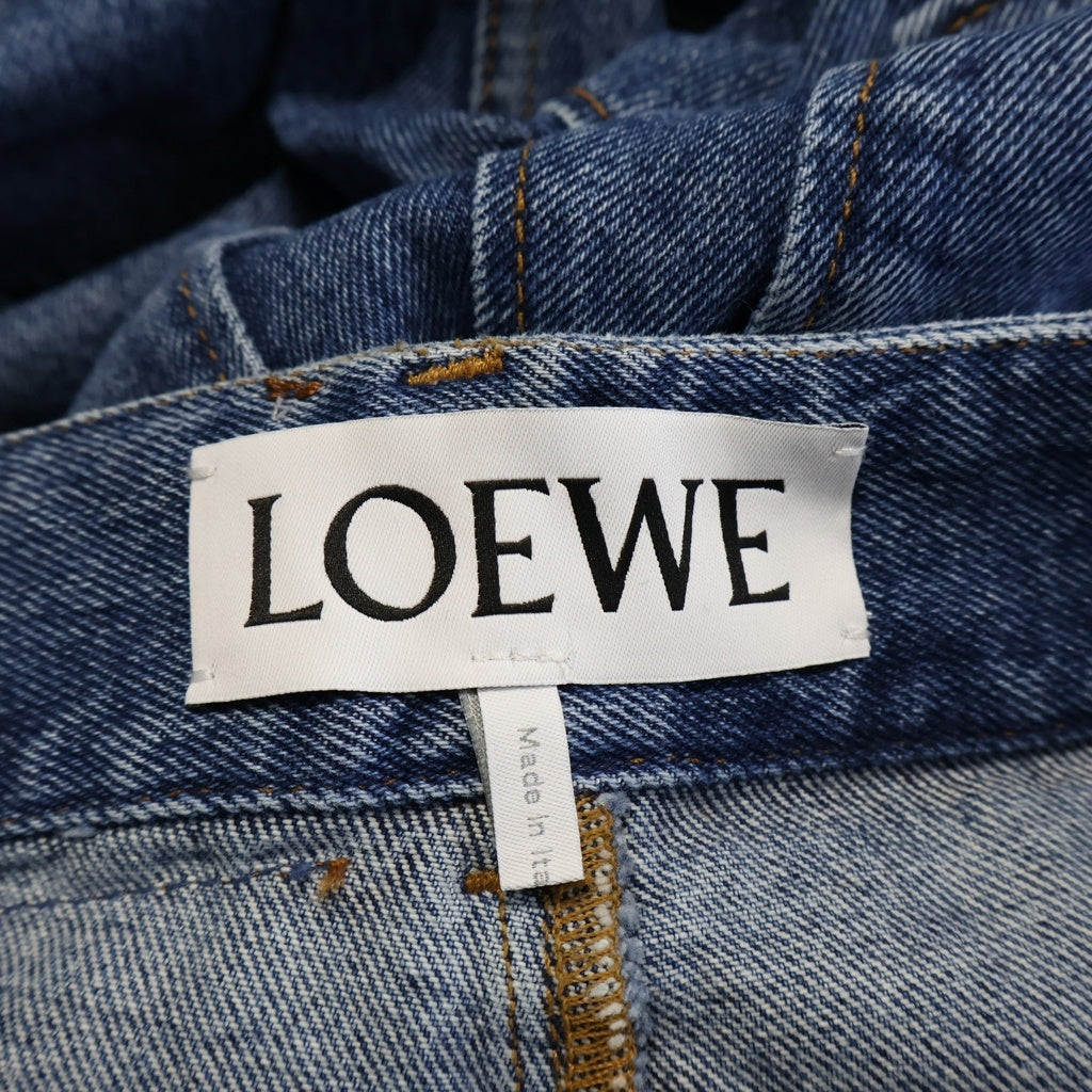 LOEWE(ロエベ) アナグラム バギーデニム ブルー S359Y11X50 レディース
