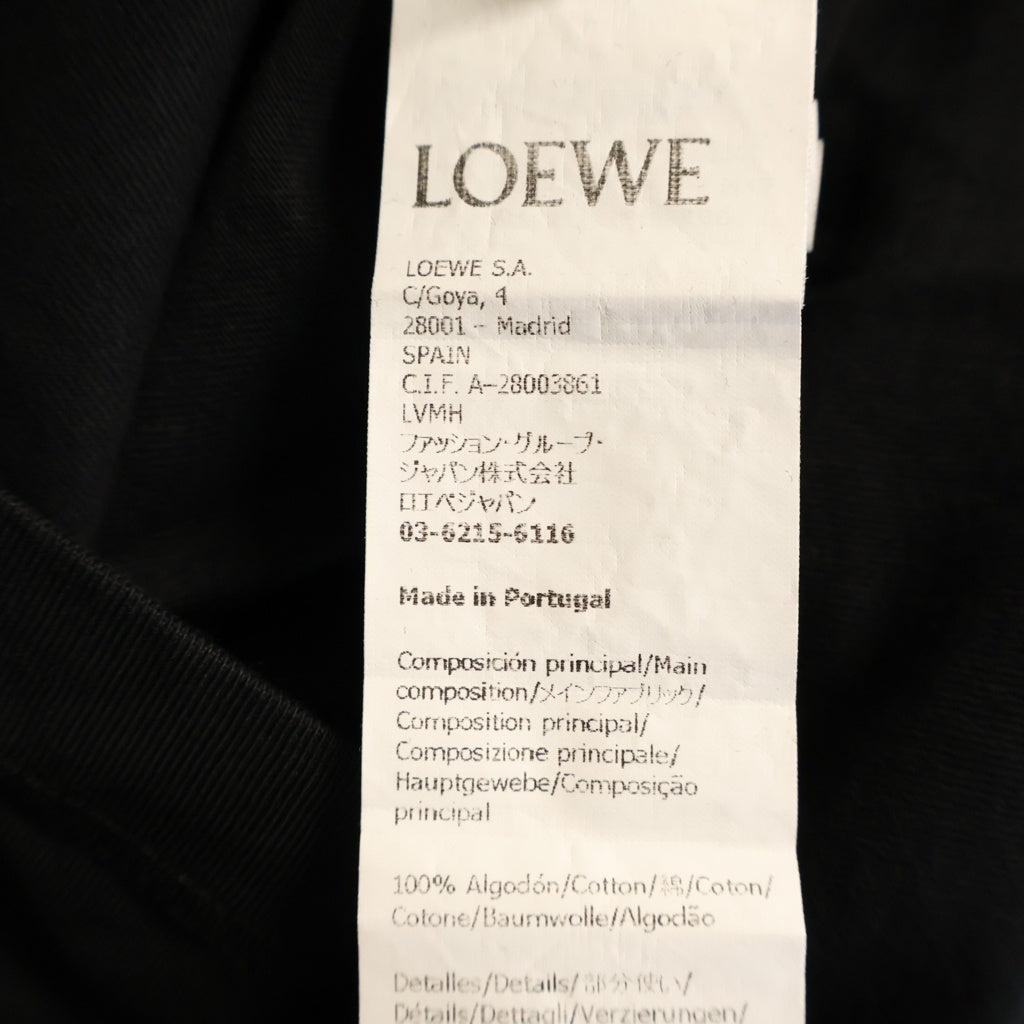 LOEWE(ロエベ) SS23×スタジオジブリ ハウルの動く城 カルシファー アナグラム 半袖Tシャツ ブラック ポリエステル HB44Y22X07 レディース