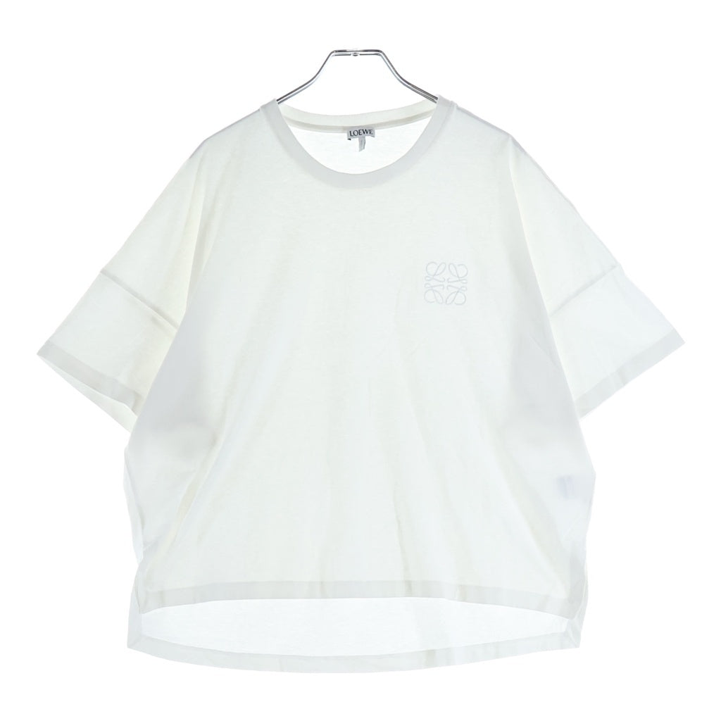 LOEWE(ロエベ) ANAGRAM アナグラム 刺繍Tシャツ ホワイト コットン S359341XA4 レディース