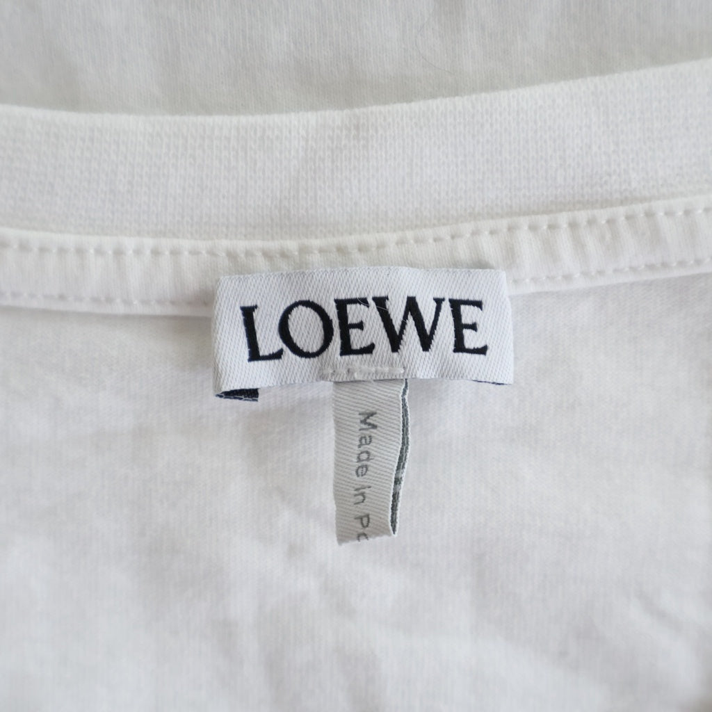 LOEWE(ロエベ) ANAGRAM アナグラム 刺繍Tシャツ ホワイト コットン S359341XA4 レディース