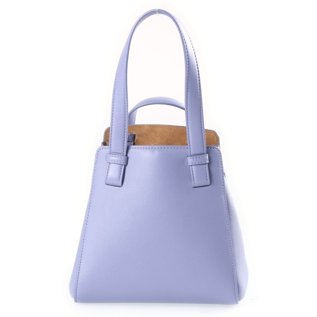 LOEWE(ロエベ) ×スタジオジブリ ハウルの動く城 マルクル ハンモックナゲットバッグ ショルダーバッグ ハンドバッグ ライトブルー レザー A538H04X07 ゴールド金具 レディース