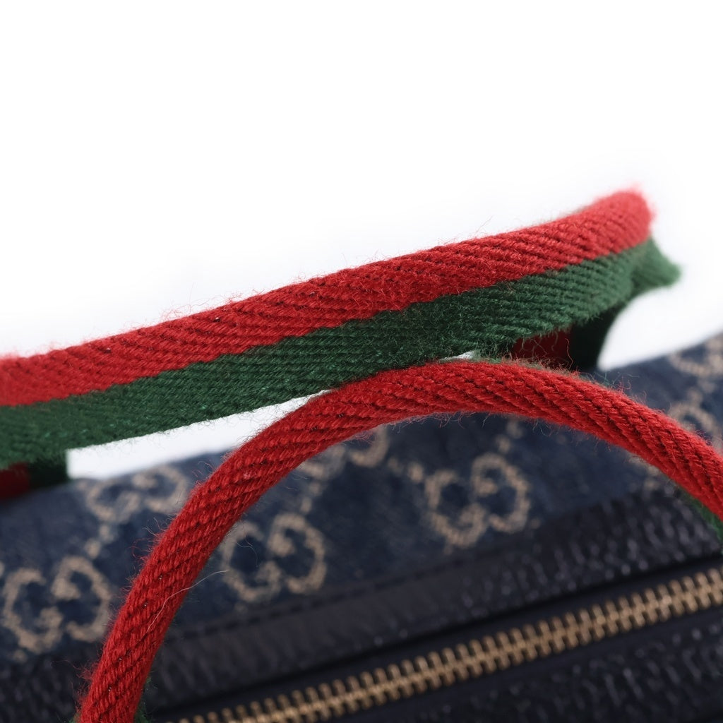 GUCCI(グッチ) GGデニム ハンド ショルダーバッグ シェリーライン ブルー 859975 レディース