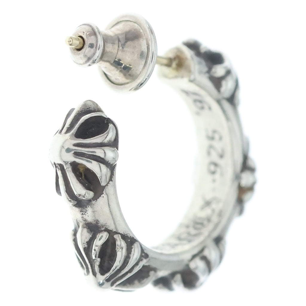 CHROME HEARTS(クロムハーツ) HOOP CROSS クロスバンド フープピアス シルバー BCA100