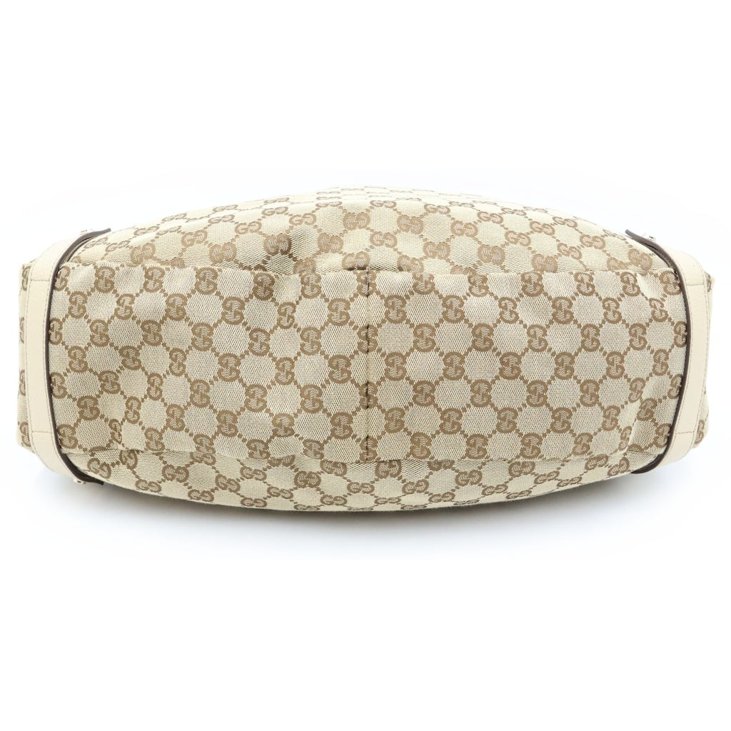 GUCCI(グッチ) アビー ショルダーバック トート キャンバス ベージュ/ブラウン 130736 レディース