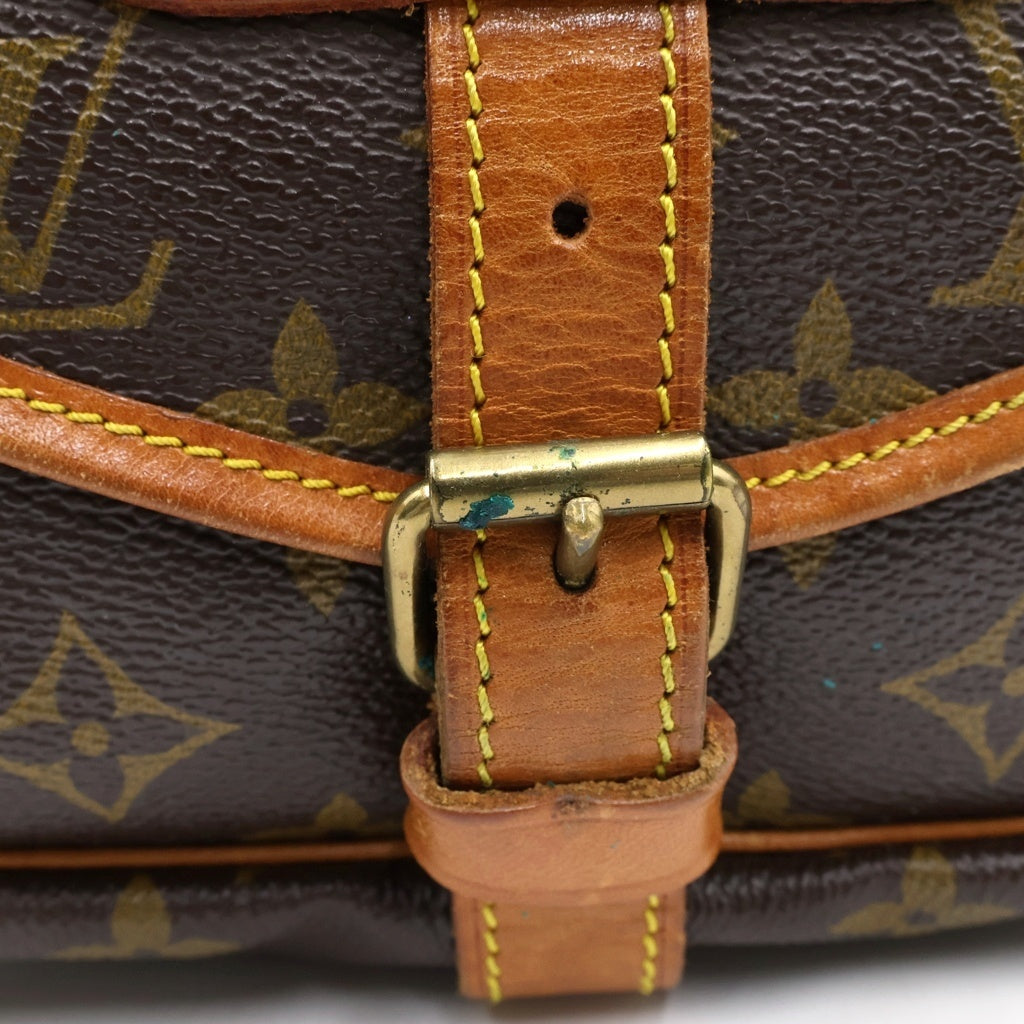 LOUIS VUITTON(ルイヴィトン) モノグラム ソミュール30 ショルダーバッグ ブラウン PVC×レザー M42256 レディース