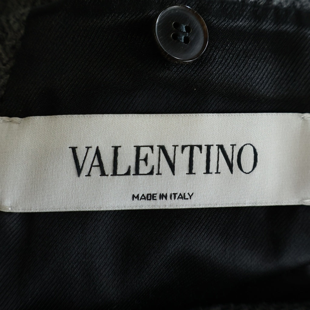 VALENTINO(ヴァレンティノ) 20AW Outerwear Jacket アウターウェアージャケット テクニカルウール ヘリンボーン コート グレー UV0CAD656Q7