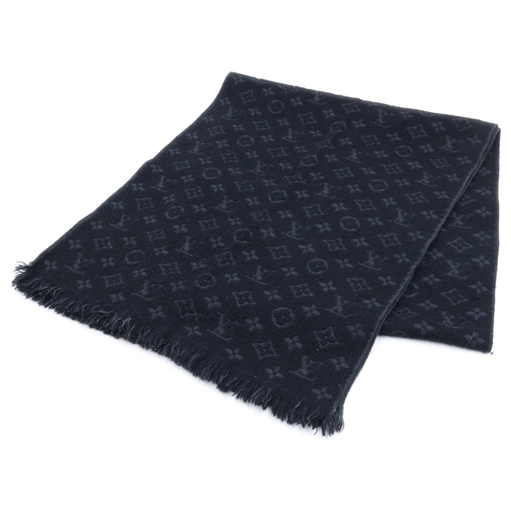 LOUIS VUITTON(ルイヴィトン) エシャルプ モノグラム クラシック ウール マフラー ストール ブラック M70520 レディース