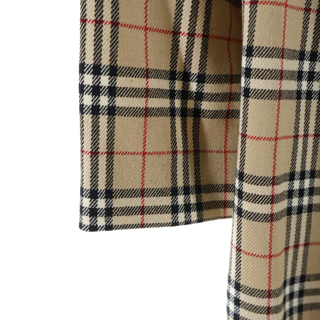 BURBERRY BLUE LABEL(バーバリーブルーレーベル) ノバチェック 七分丈 シャツワンピース ベージュ #38 FMF70-507 レディース