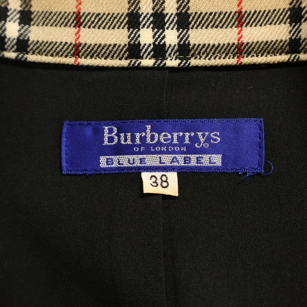 BURBERRY BLUE LABEL(バーバリーブルーレーベル) ノバチェック 七分丈 シャツワンピース ベージュ #38 FMF70-507 レディース